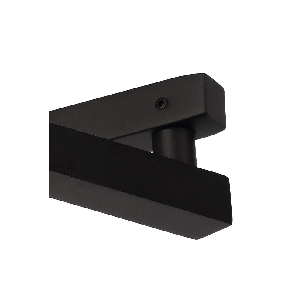 Contemporary Sand Black Adjustable LED Wall Lamp - 8W, 3000K Warm White, 3-Year Warranty
