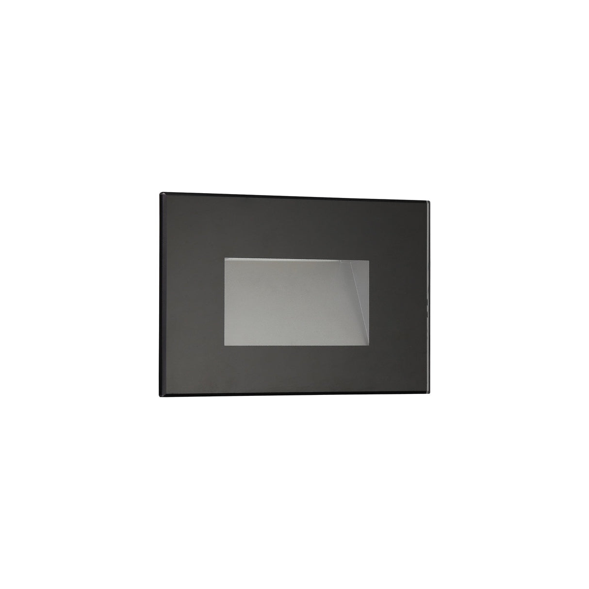 Sleek Black Recessed LED Wall Light, 3.3W, Warm White, IP65, 3-Year Warranty