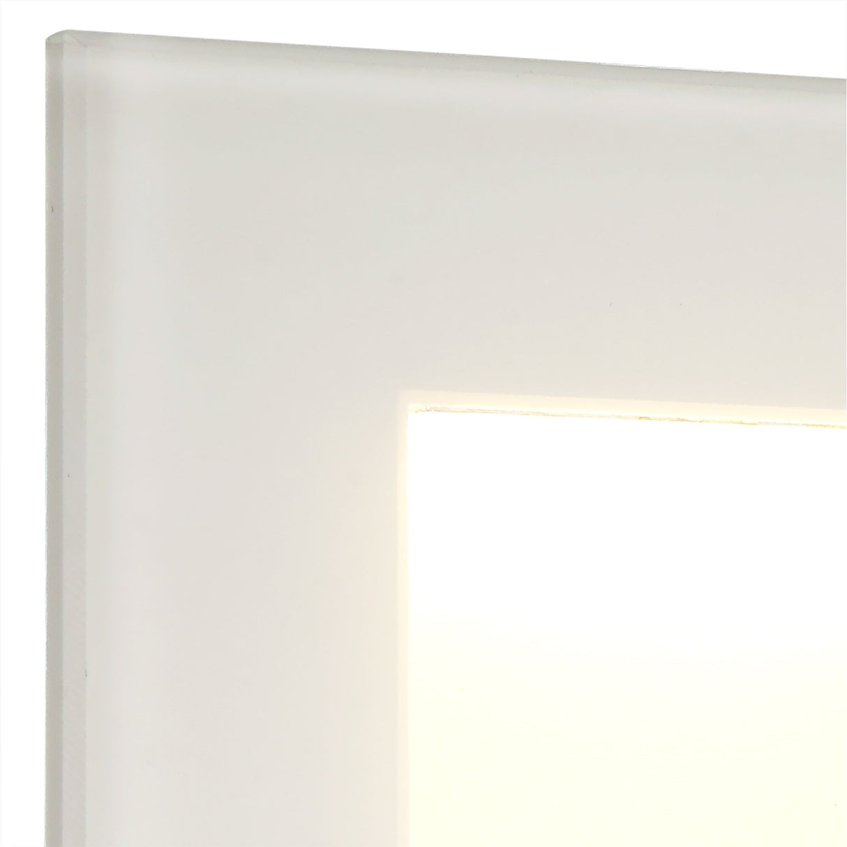 Sleek White Recessed Wall LED Lamp, 3.3W, Warm 3000K, 145 Lumens, IP65 Rated, 3-Year Warranty