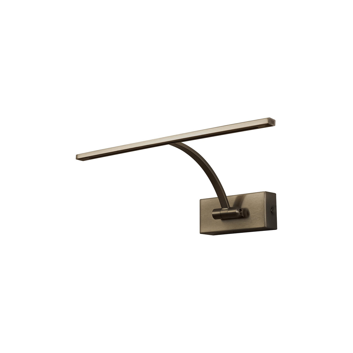 Bronze LED Picture Light with Adjustable Arm, 35cm