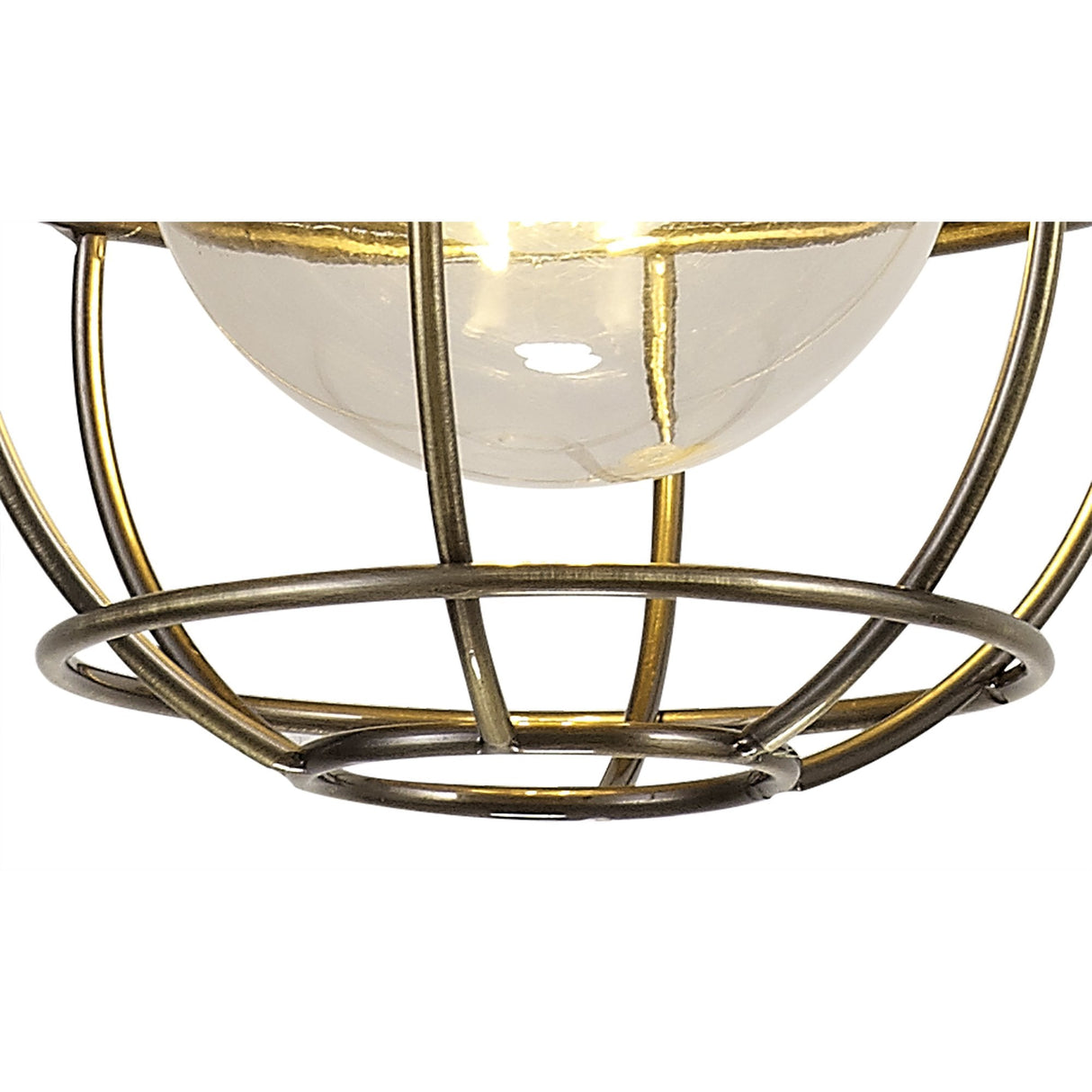 Elegant Outdoor Pendant Light with E27 Socket, IP65, Matt Black & Brushed Bronze Finish, 2-Year Warranty