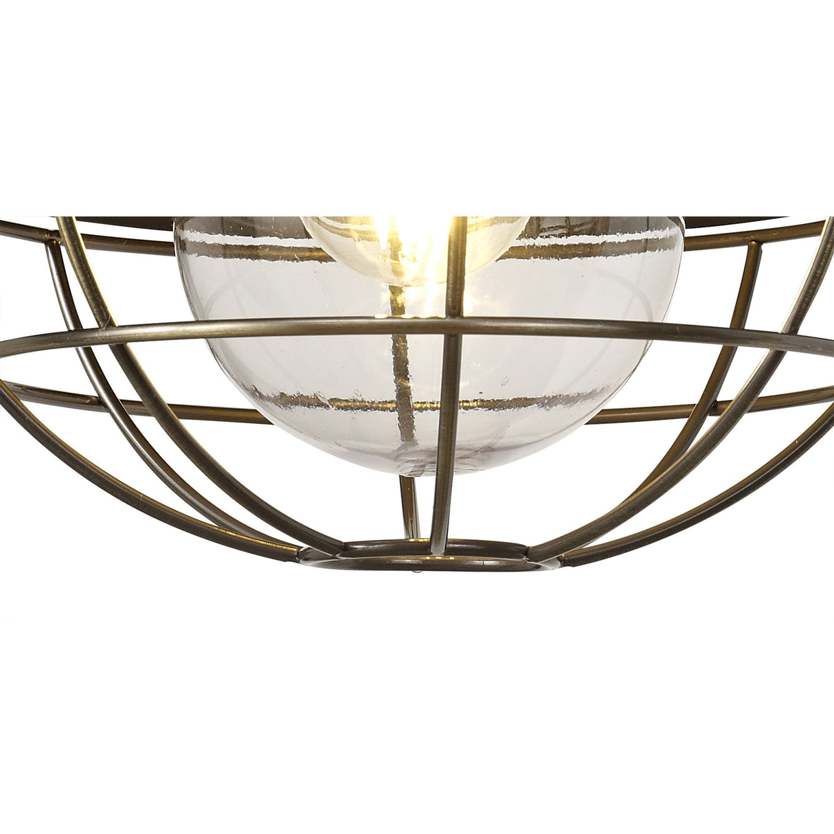 Contemporary Outdoor Wall Lamp, Matt Black & Brushed Bronze Finish, Clear Shade, 2-Year Warranty