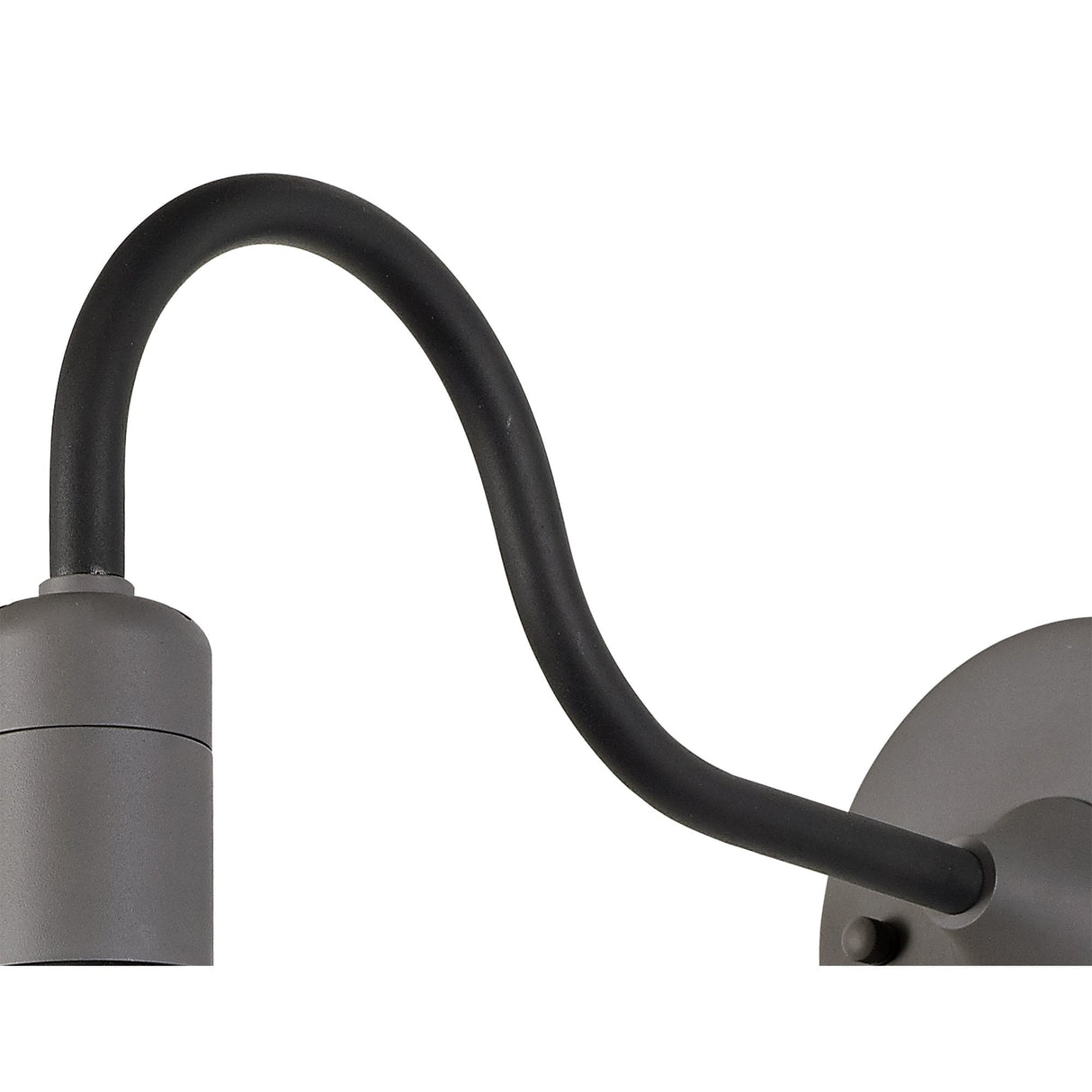 Modern Outdoor Wall Lantern, E27, IP65, Matte Black/Grey, 2-Year Warranty