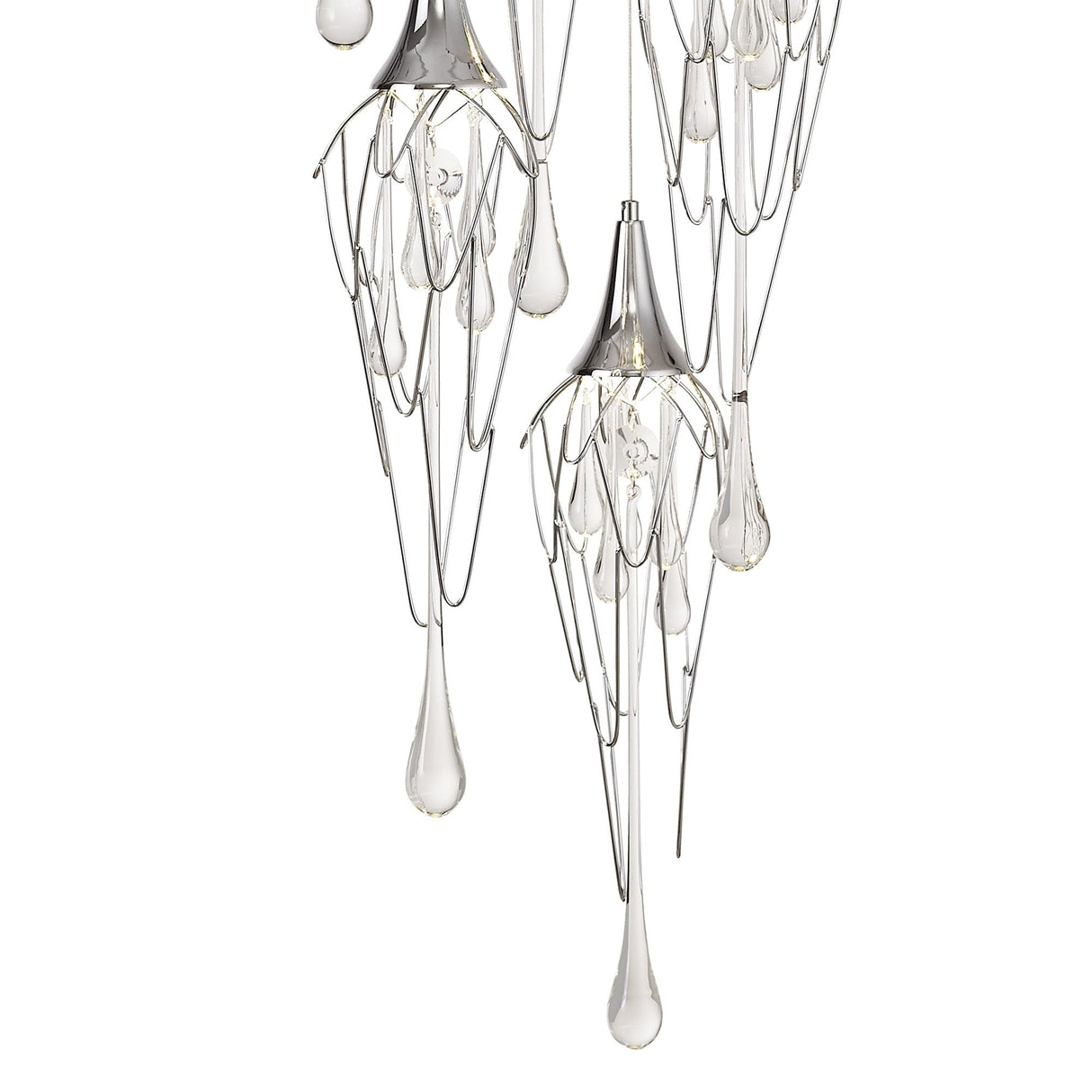 Radiant Circle Pendant, 5 x GU10, Gleaming Chrome