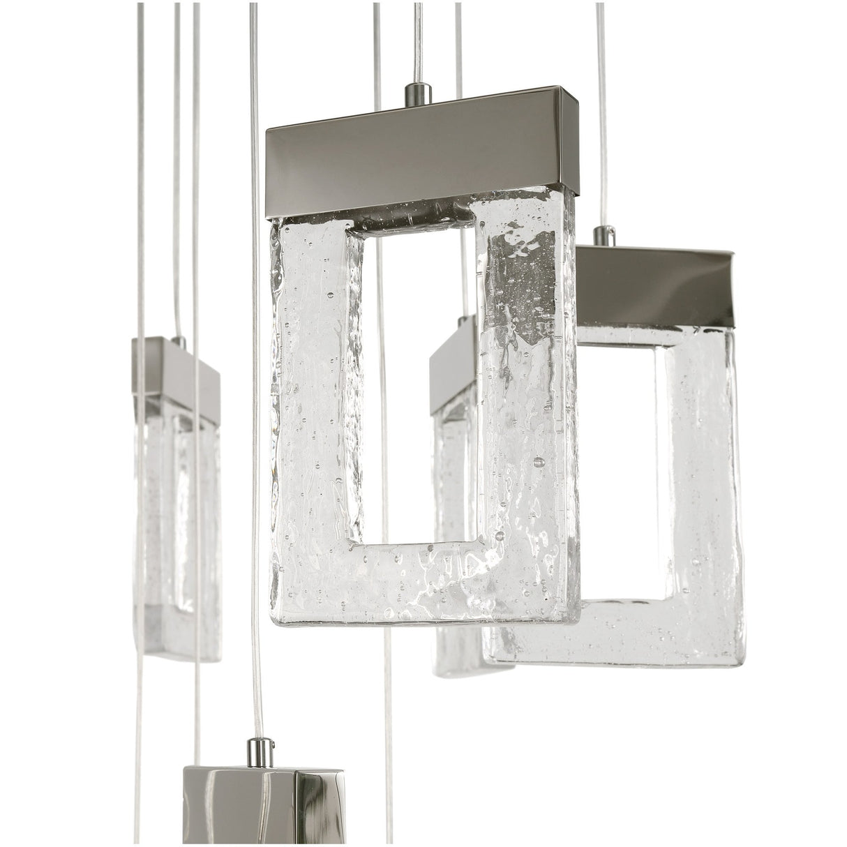 Gleaming Polished Chrome Pendant Light with Integrated LEDs - Dimmable, Warm White, 5M Drop, 3-Year Warranty