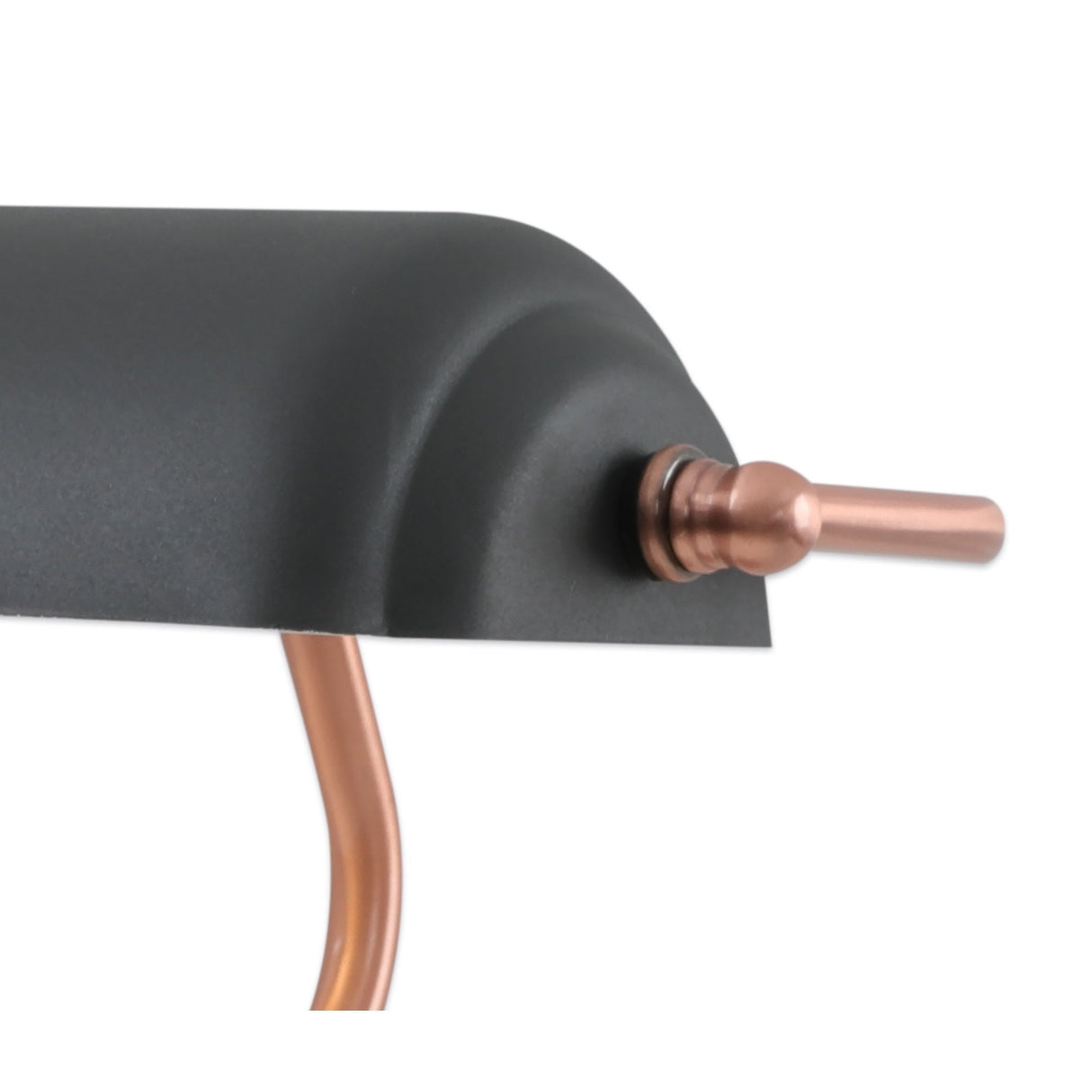 Modern Sand Black and Copper Table Lamp with Adjustable Toggle Switch