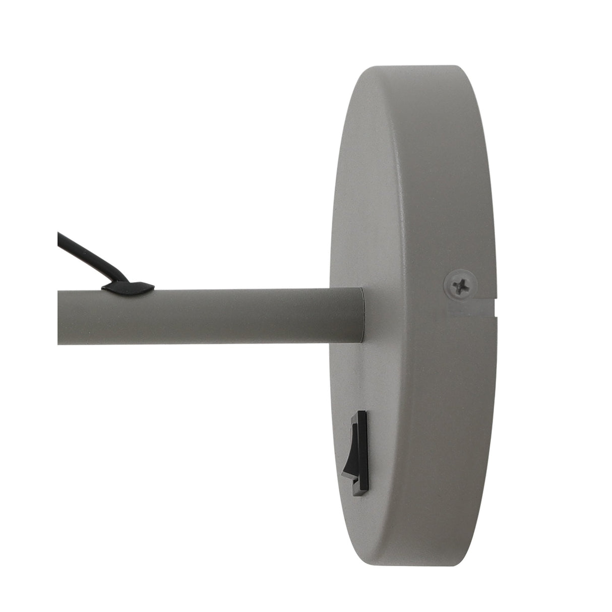 Modern Adjustable Wall Lamp with Rocker Switch, Sand Grey and Copper Finish