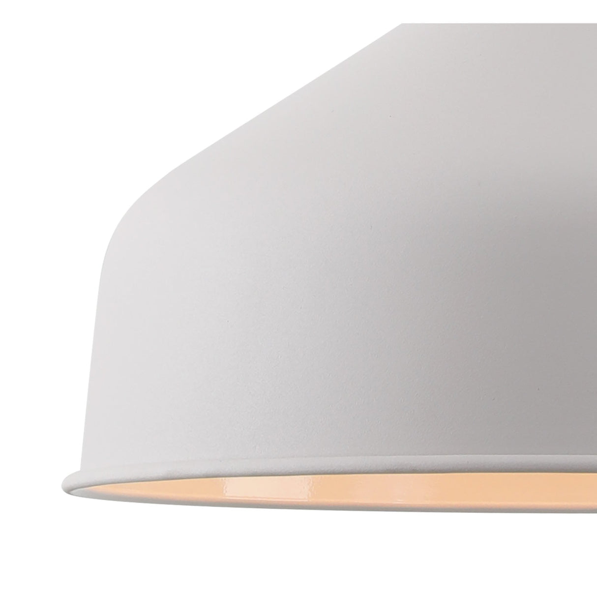 Modern Elegance Pendant Light, Sand White & Satin Nickel Finish