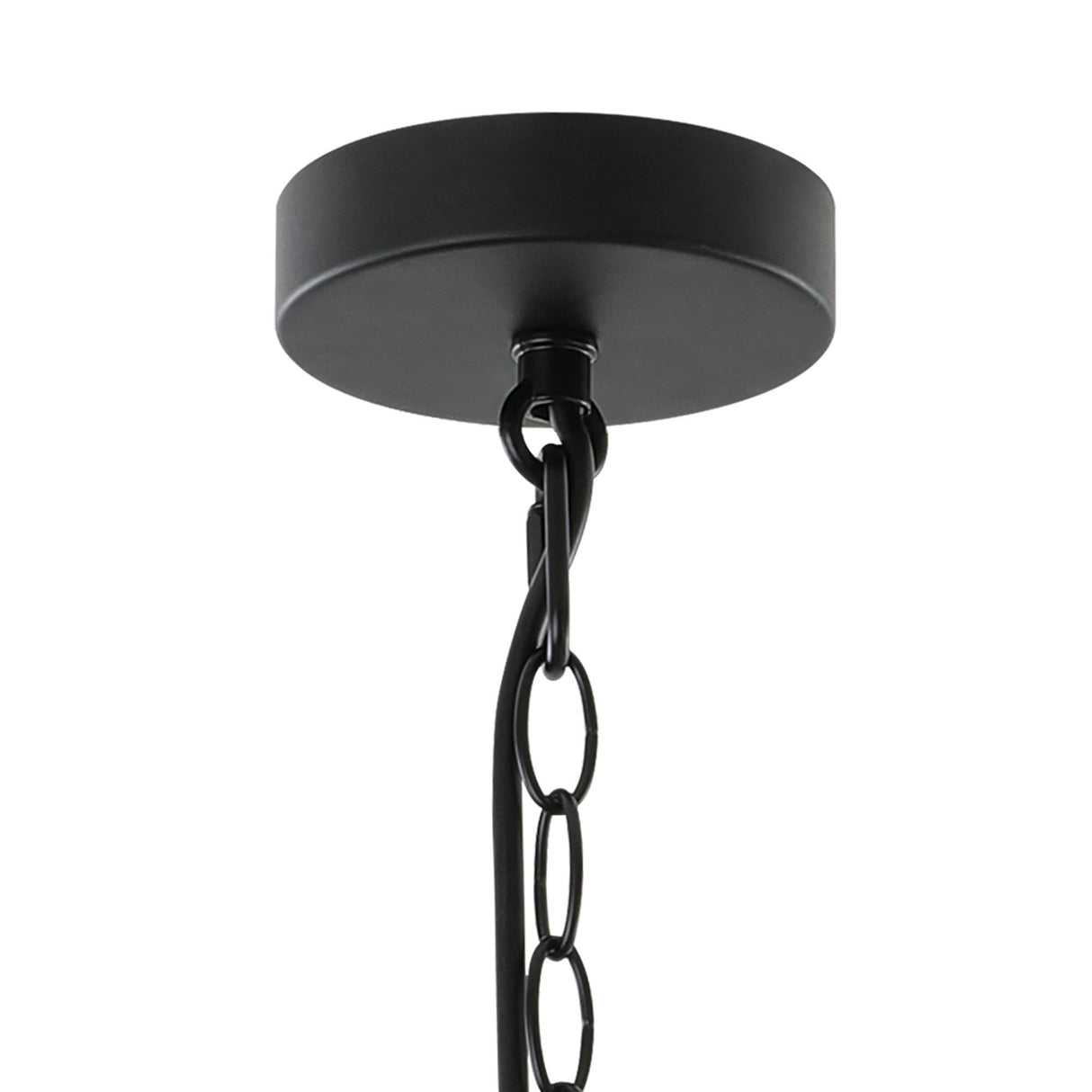 Sleek Matte Black E27 Pendant Light Fixture