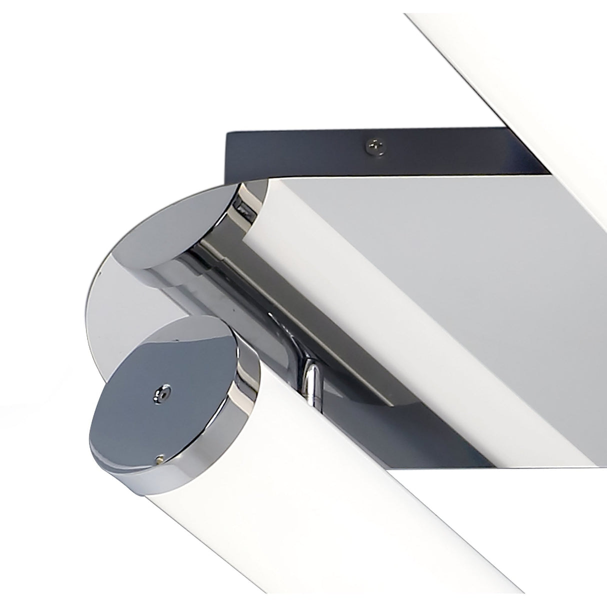 Sleek Polished Chrome LED Ceiling Light, 2 x 9W, 4000K, IP44, 1153lm, 3-Year Warranty