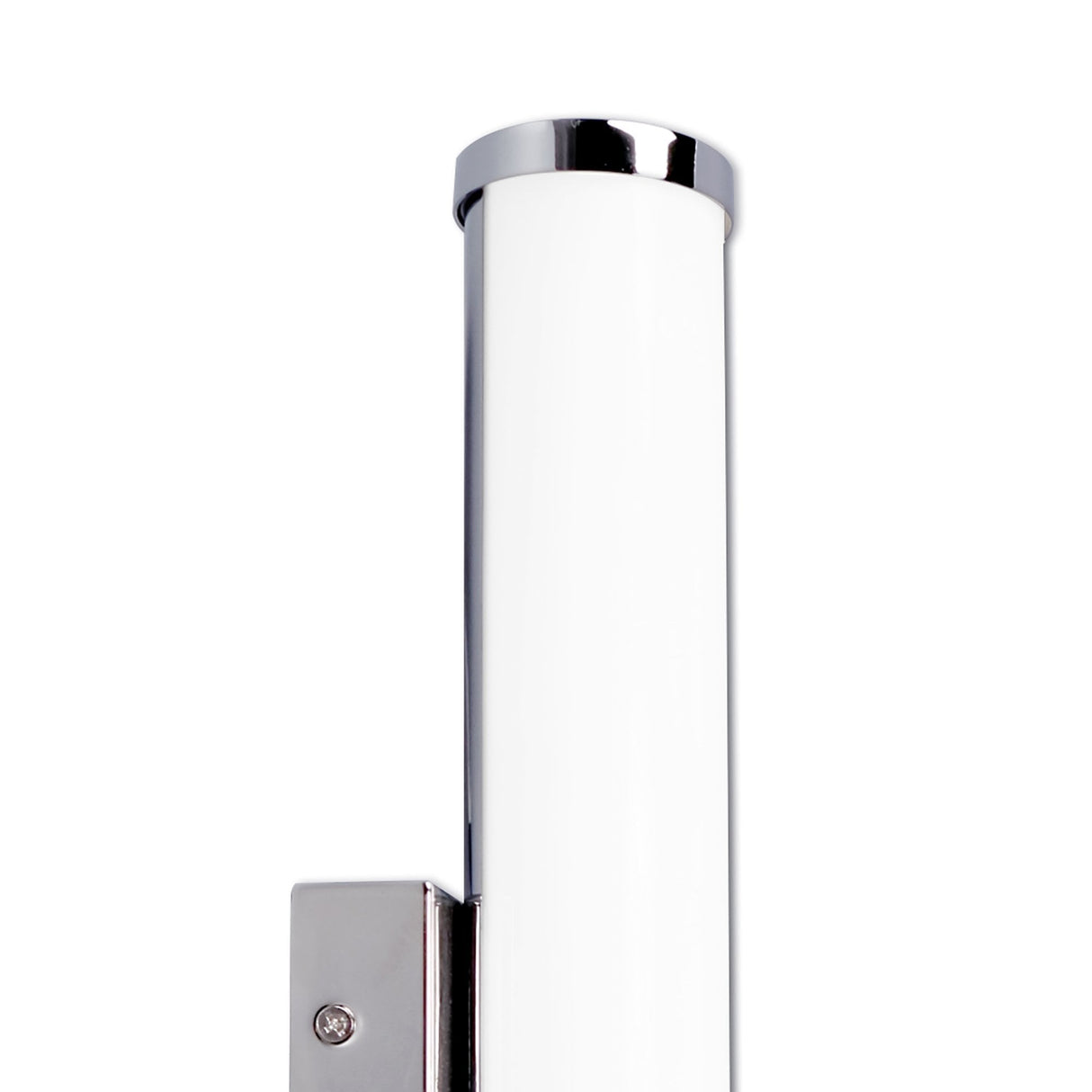 Elegant Polished Chrome Wall Light, 12W Integrated LED, 4000K, IP44, 848 Lumens, 3-Year Warranty