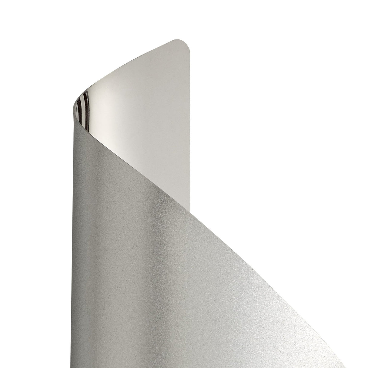 Compact Silver & Chrome LED Wall Fixture, 8W, 3000K, 640lm, 3-Year Warranty