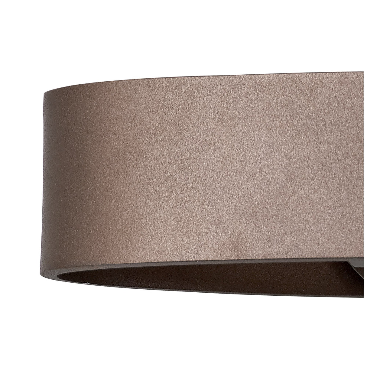 Satin Brown and Polished Chrome Wall Lamp, Frosted Shade, 6W LED, 3000K, 480lm, 3-Year Warranty