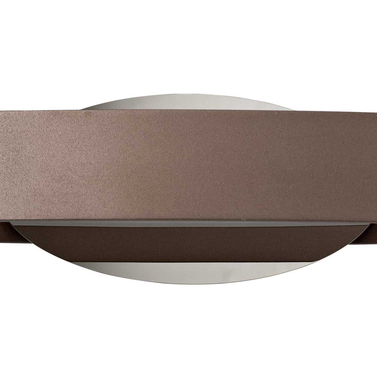 Satin Brown and Polished Chrome Wall Lamp, Frosted Shade, 6W LED, 3000K, 480lm, 3-Year Warranty