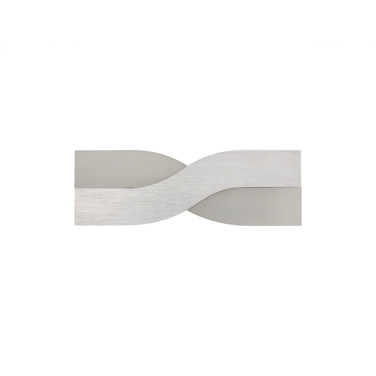 Brushed Aluminium Wall Lamp, 8W LED, 3000K Warm Light, Frosted White Shade, 640 Lumens, 3-Year Warranty