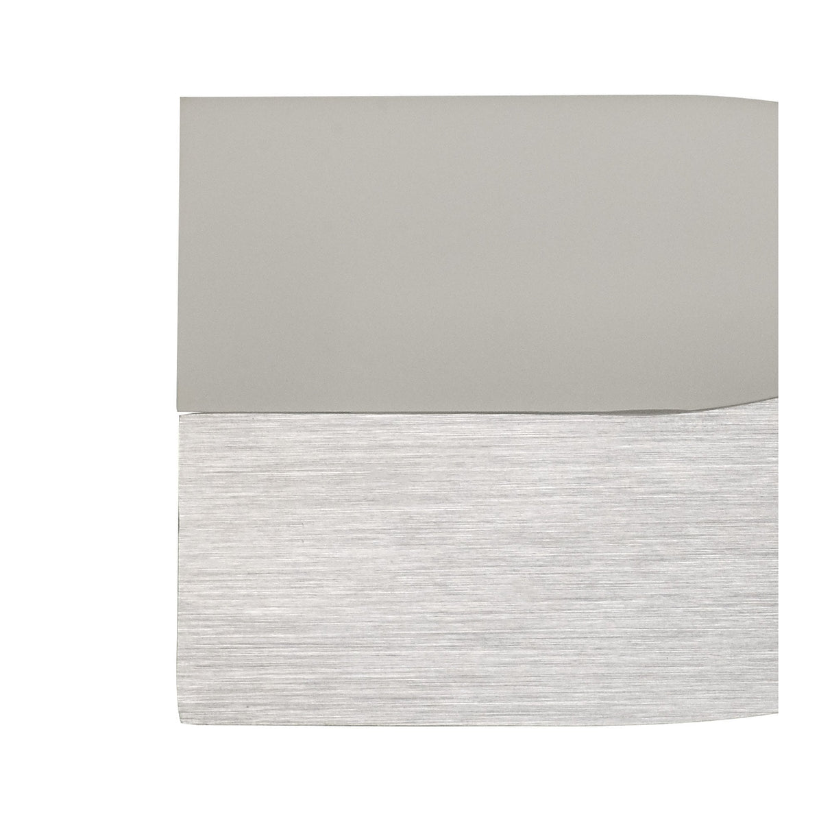 Brushed Aluminium Wall Lamp, 8W LED, 3000K Warm Light, Frosted White Shade, 640 Lumens, 3-Year Warranty