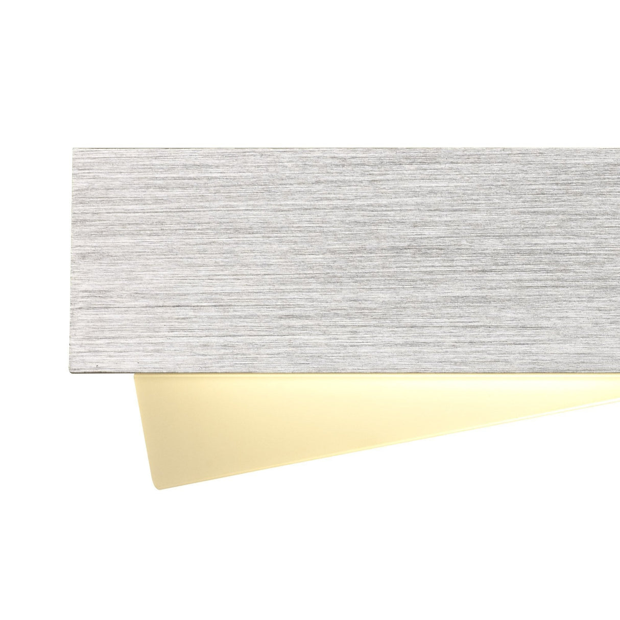Modern Wall LED Light, 8W, 3000K Warm White, Brushed Aluminium with Frosted White Shade, 640 Lumens, 3-Year Warranty