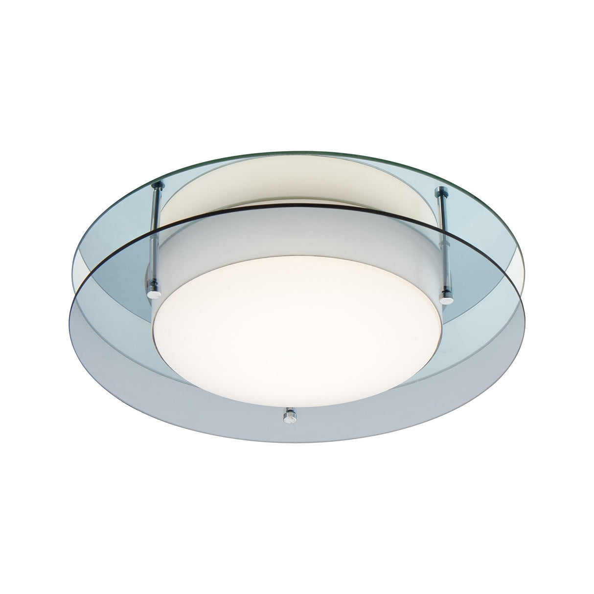 Ceiling LED Light, Smoked/Mirror Finish, 18W, 3000K, 1620lm, IP44, 3-Year Warranty