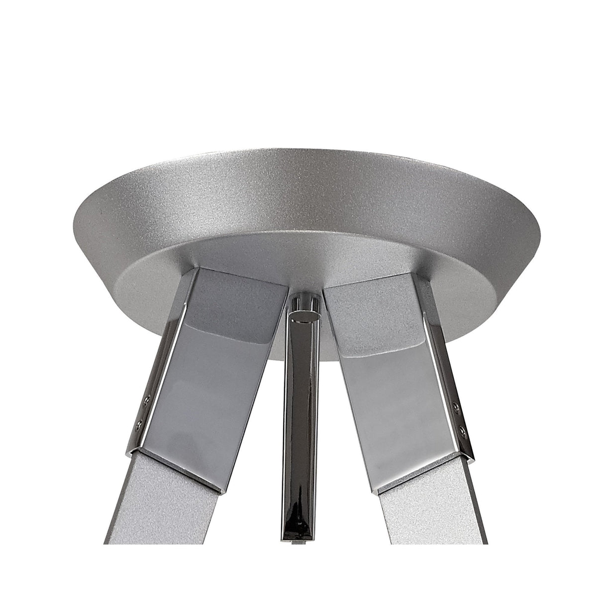 Modern 3-Light Flush Mount Ceiling Fixture, 36W LED, Warm White, Silver/Chrome Finish, 3-Year Warranty