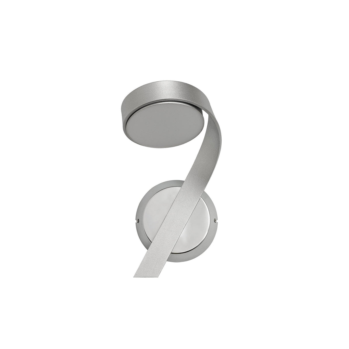 Contemporary Right-Side Wall Lamp with LED, 3000K, 800lm, Silver/Chrome Finish, 3-Year Warranty