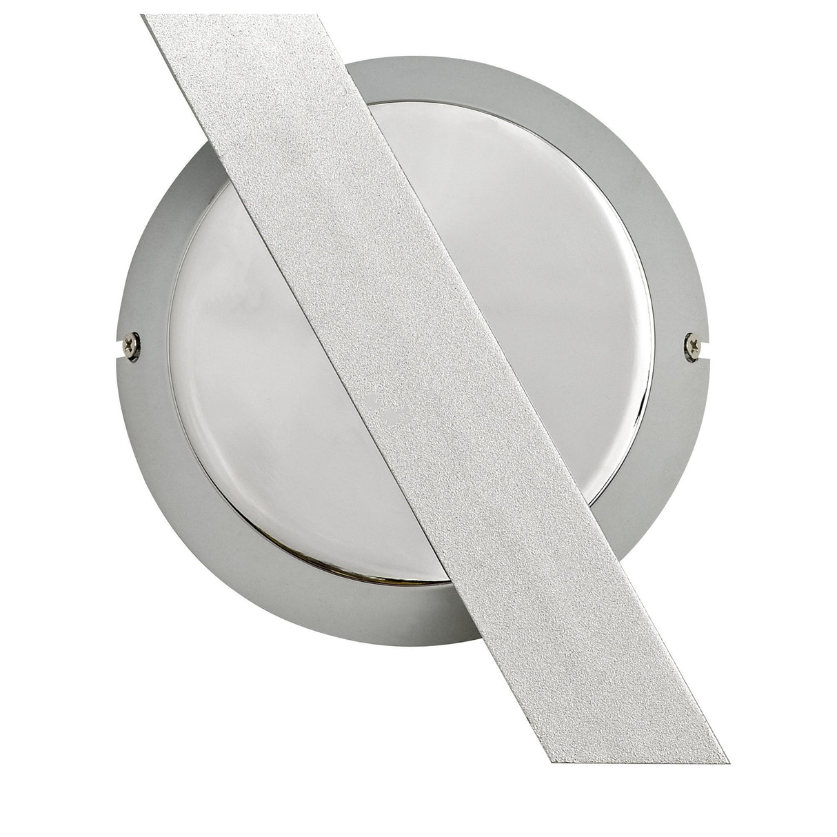 Sleek Silver LED Wall Lamp with Integrated Switch, 3000K Warm White, 800lm, Polished Chrome Finish, 3-Year Warranty