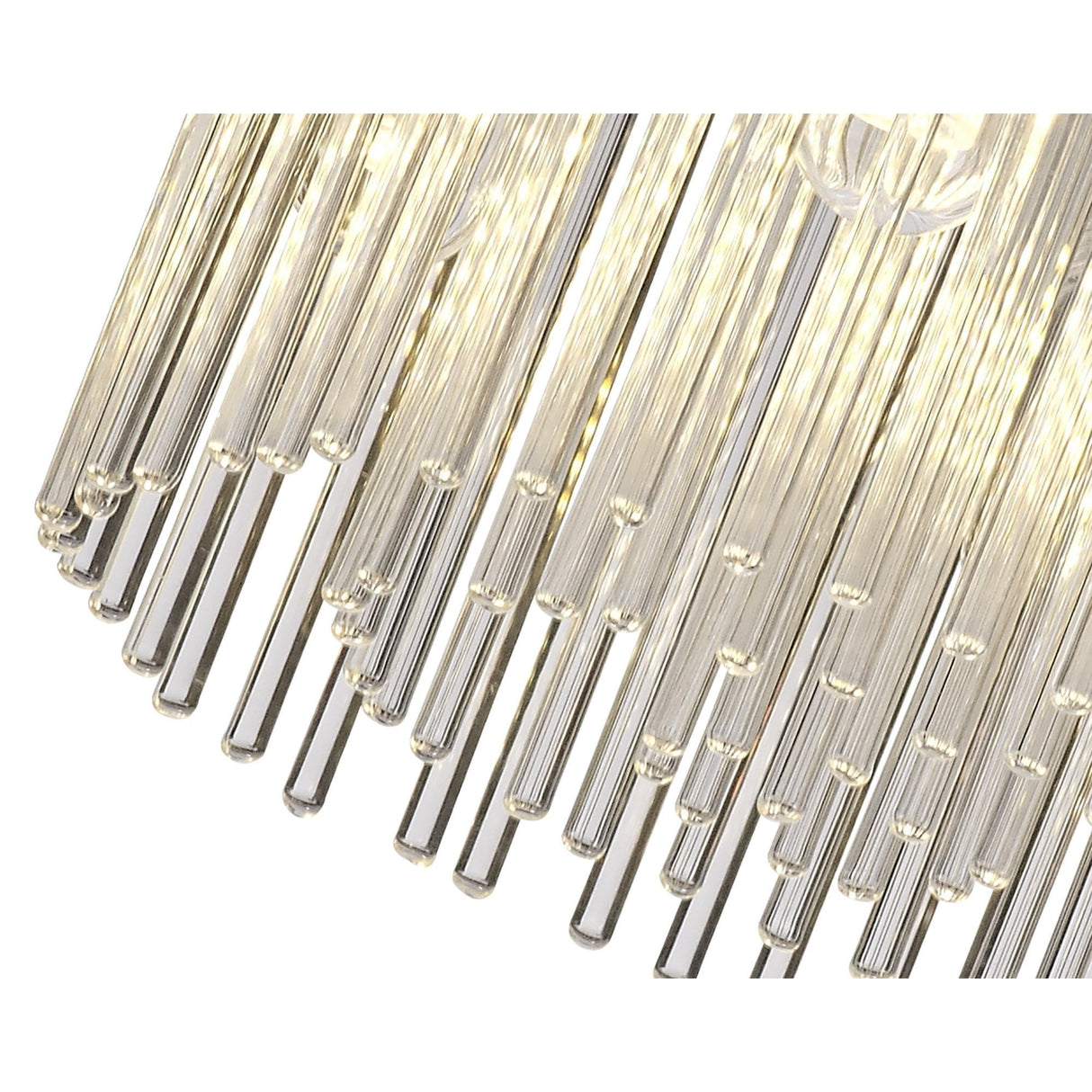 Polished Chrome Ceiling Light with Clear Glass, 4 x G9, IP44