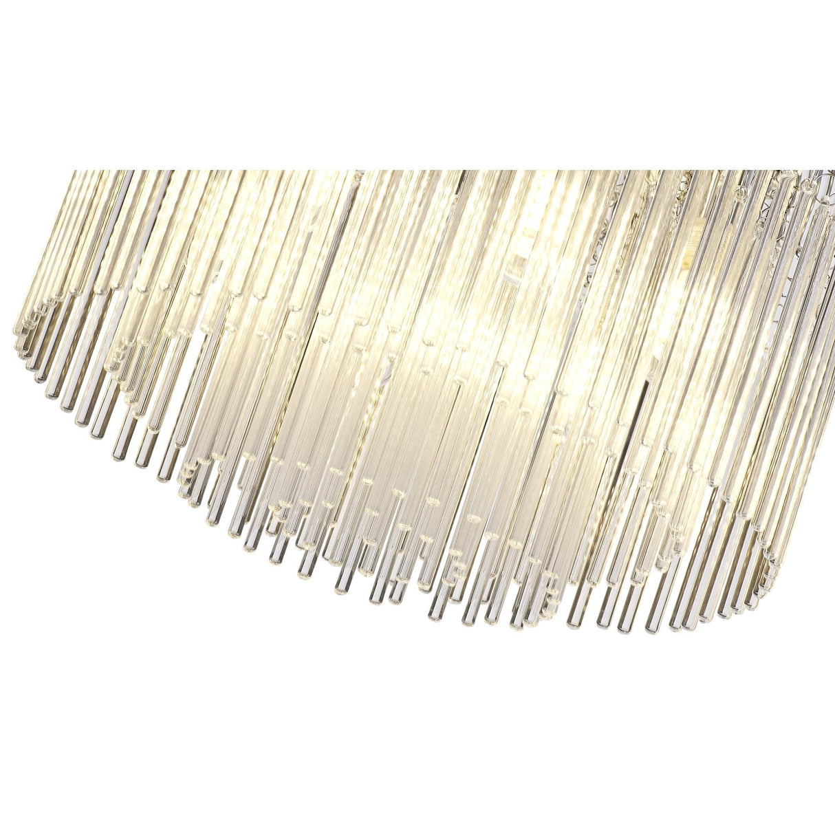 Polished Chrome & Clear Glass Ceiling Light, 6 x G9, IP44 Rated