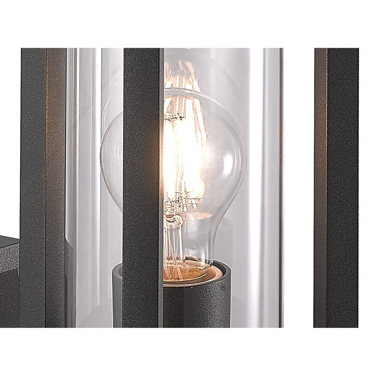 Elegant Outdoor Wall Lantern, E27 Socket, IP65, Anthracite Finish, 2-Year Warranty