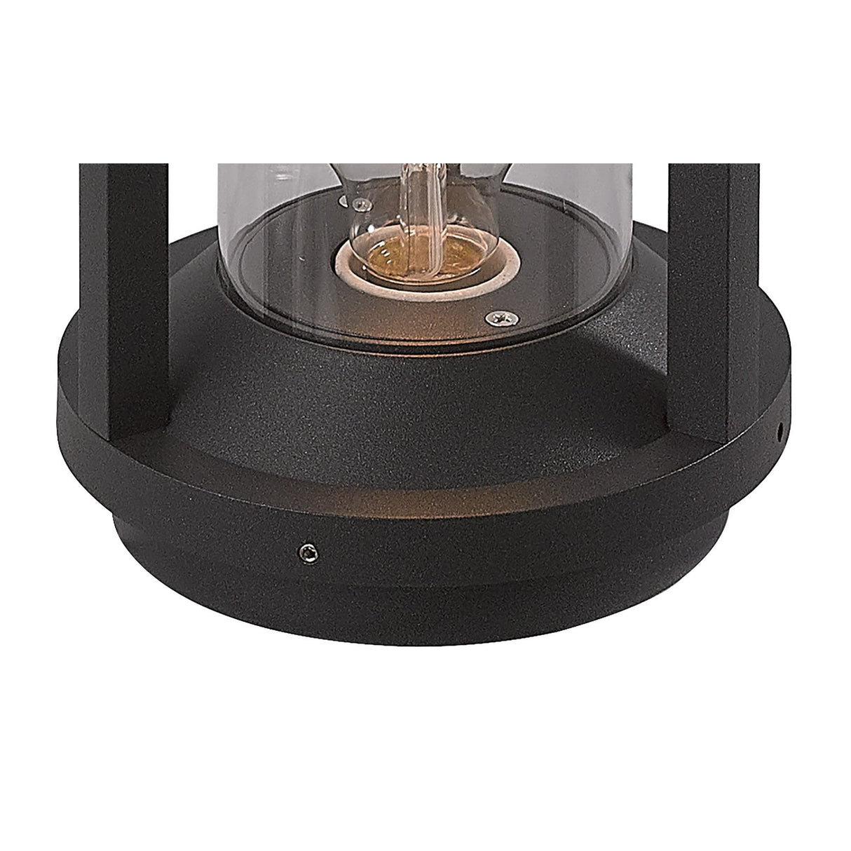 Modern Anthracite Outdoor Pillar Lamp, E27 Compatible, IP65 Rated, 2-Year Warranty