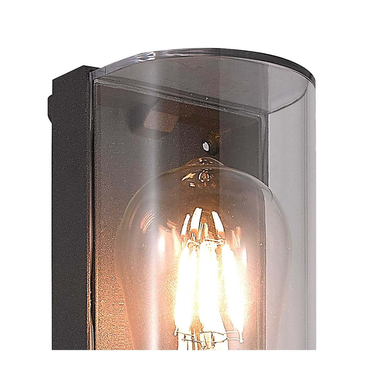 Curved Anthracite Wall Lamp, E27 Socket, IP65 Rated, 2-Year Warranty