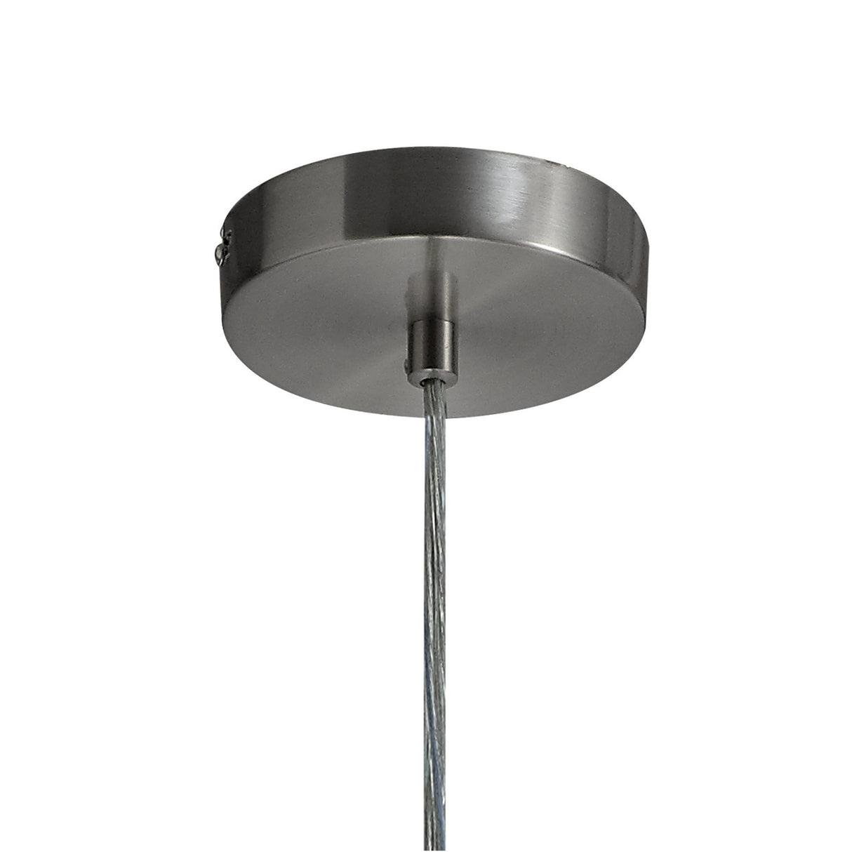Elegant Satin Nickel LED Pendant Light with Clear Shade - 7W, 4000K, 790lm, 3-Year Warranty