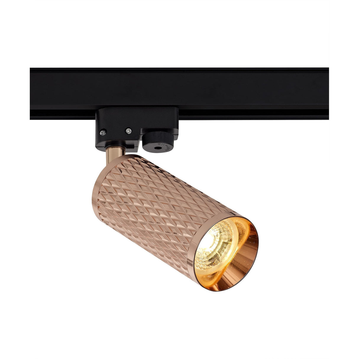 Elegant Rose Gold Track Spotlight, GU10 Bulb Compatible