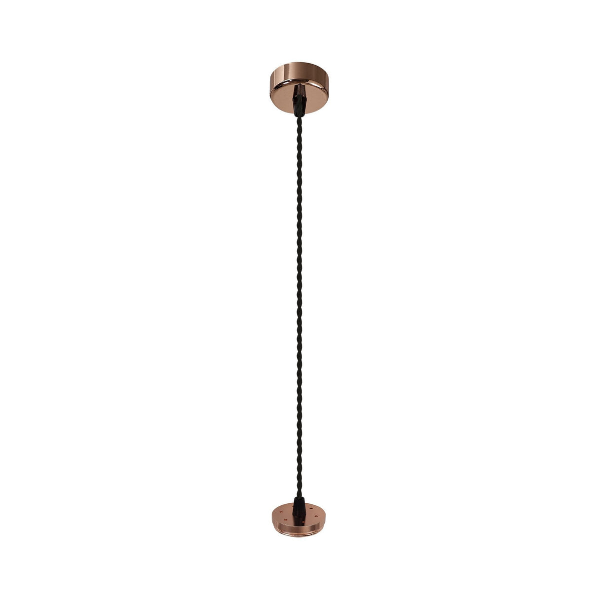 Rose Gold GU10 Pendant Light Kit - Adjustable 2M Drop