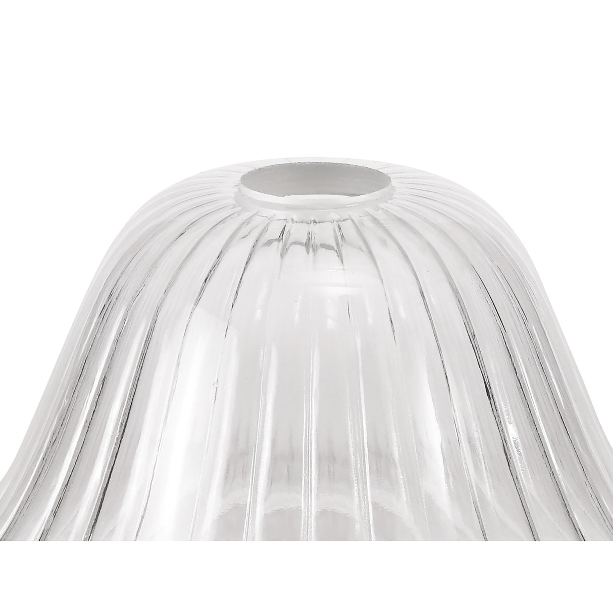 Elegant 30cm Transparent Glass Bell Lampshade