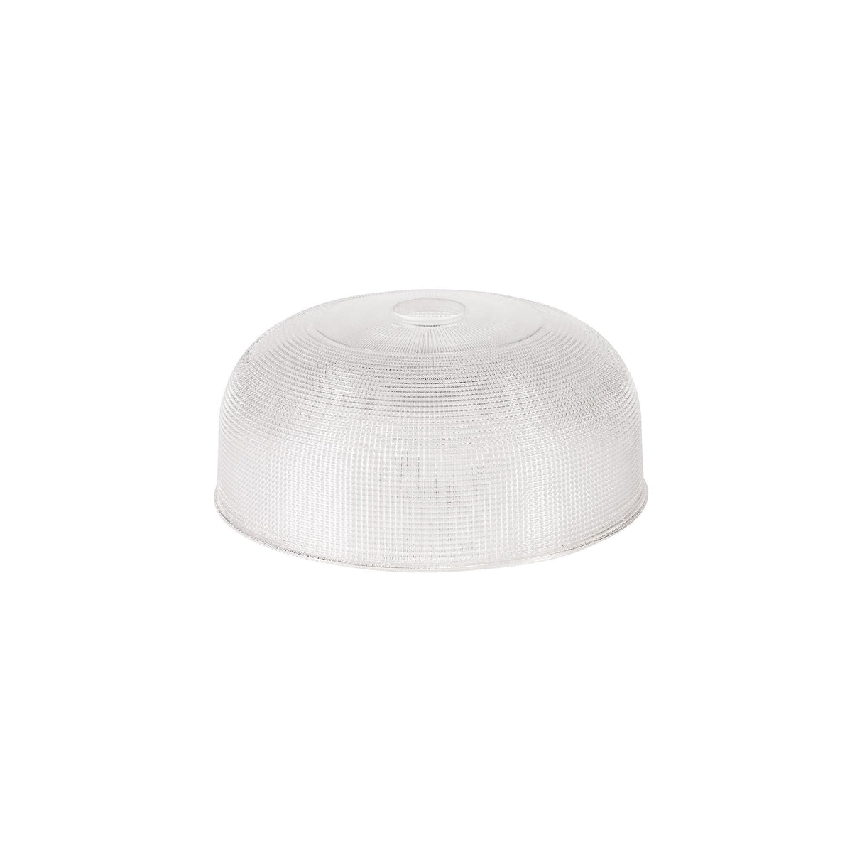 Prismatic 26.5cm Clear Glass Round Lampshade