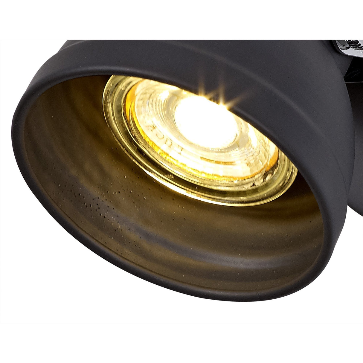 Modern Adjustable Spotlight, GU10 LED Compatible, Matte Grey & Polished Chrome Finish