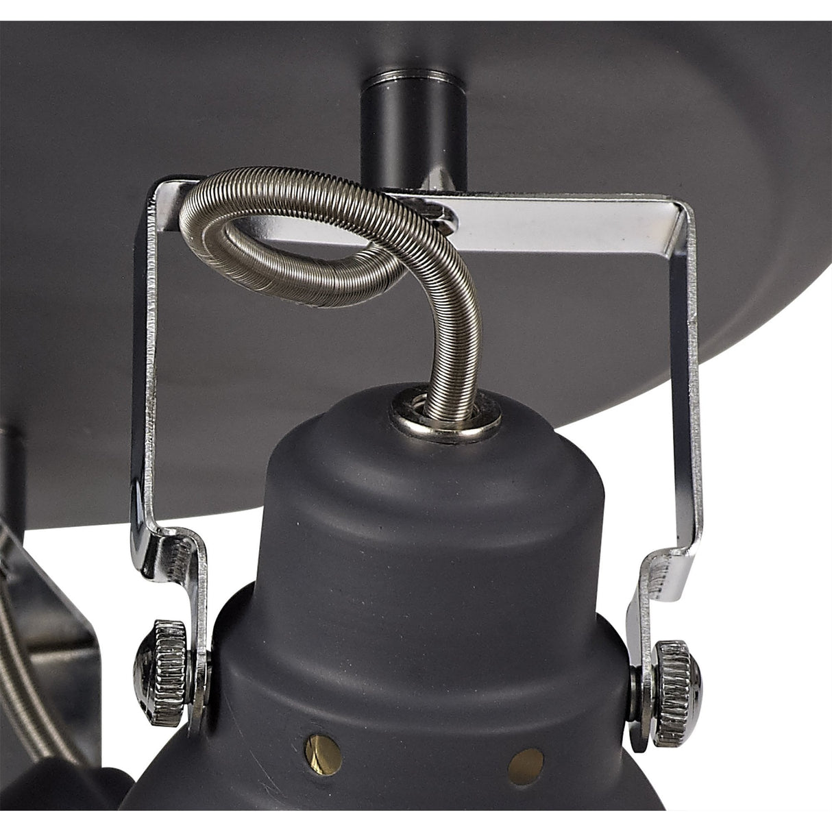 Elegant Adjustable Trio Spotlight in Matte Grey and Polished Chrome Finish