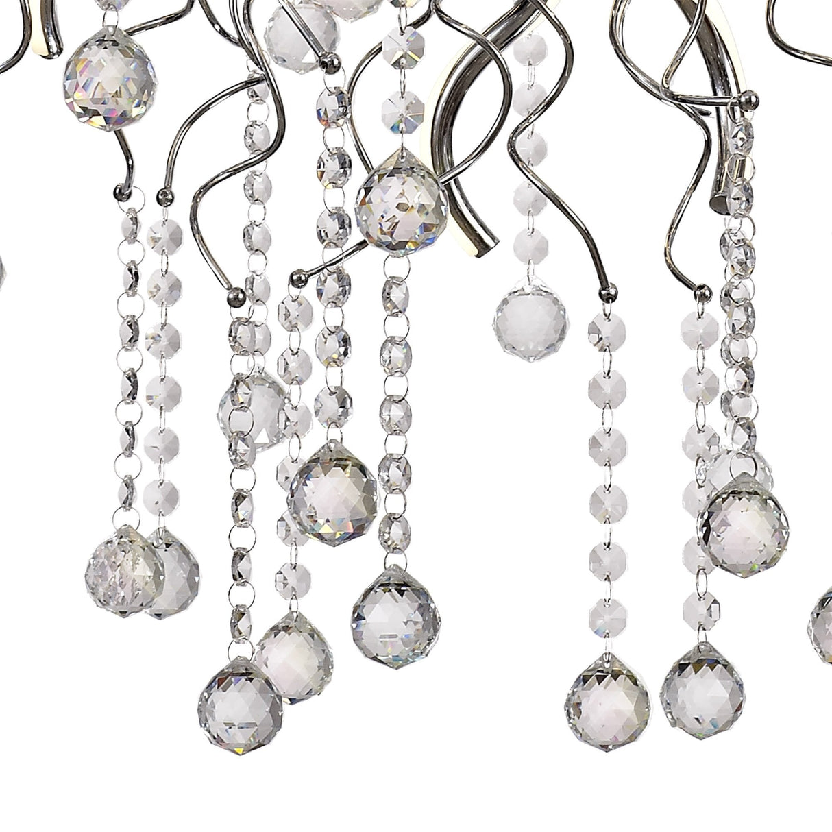 Elegant Polished Chrome LED Ceiling Light, 3000K Warm White, Dimmable, 1640lm - 3 Year Warranty