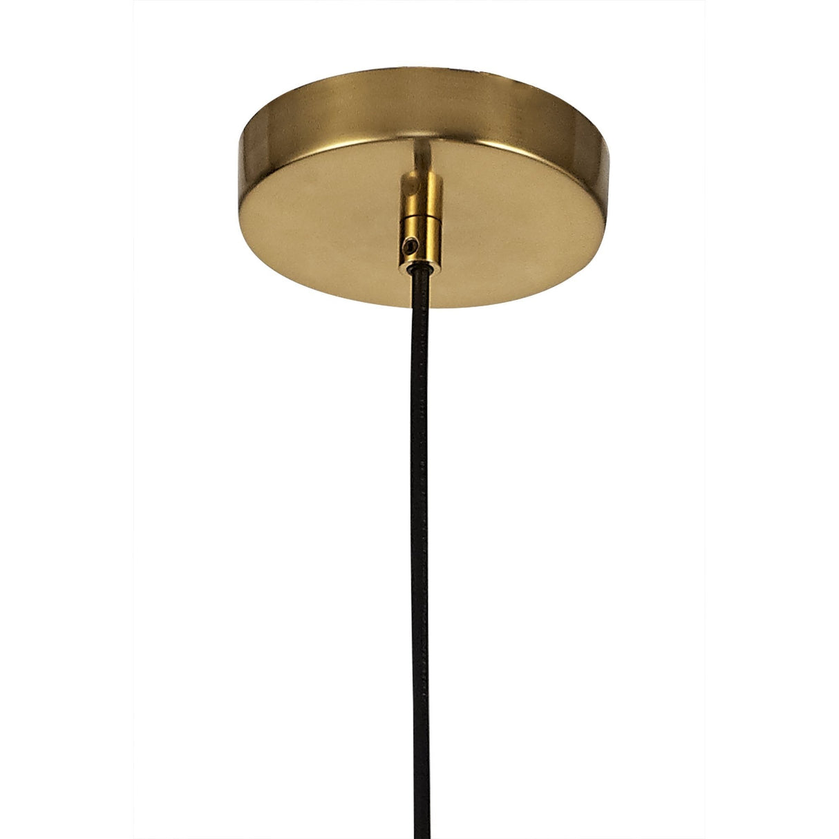 Elegant Brass Pendant Light with Clear Glass Shade