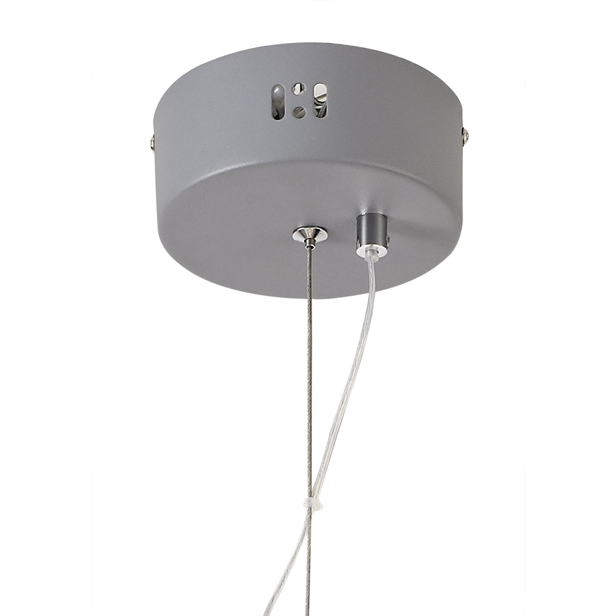 Elegant 8W LED Pendant Light in Matt Grey - 3700K Natural White, Adjustable Drop