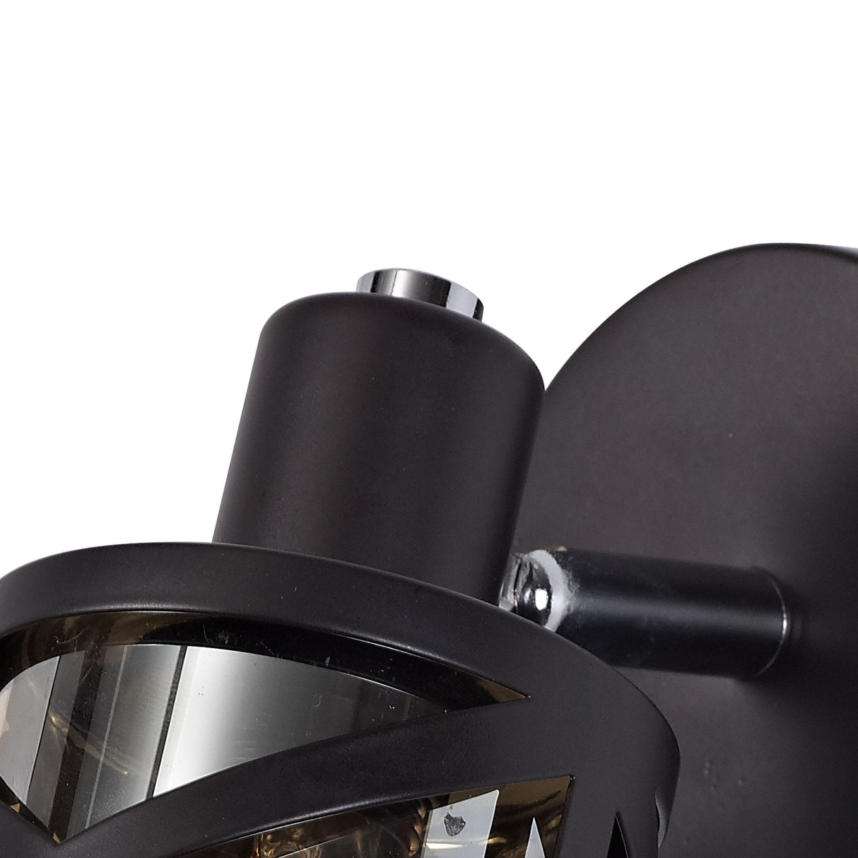 Amber Glow E14 Spotlight in Oiled Bronze & Polished Chrome Finish