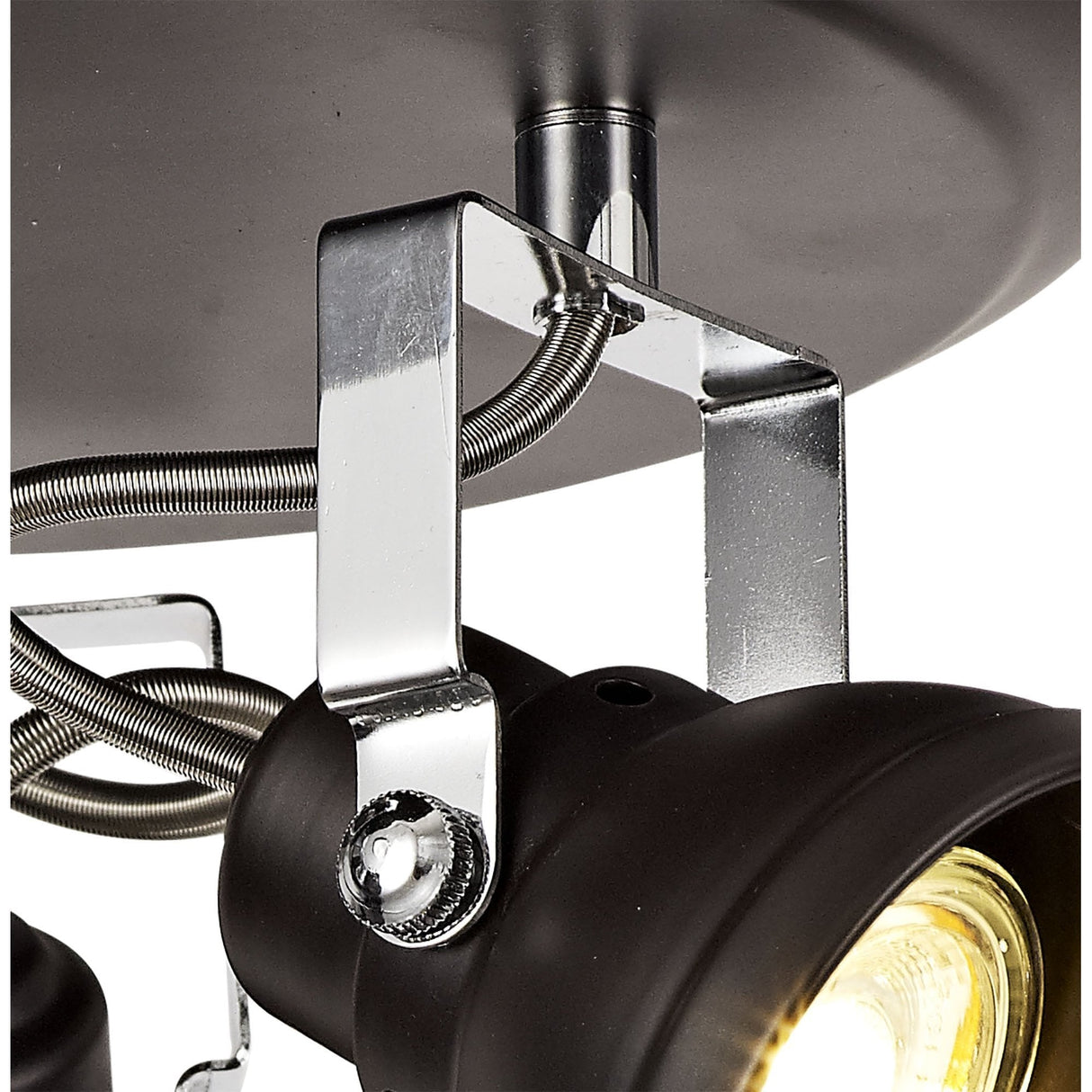 Versatile Triple GU10 Spotlight in Oiled Bronze and Polished Chrome Finish
