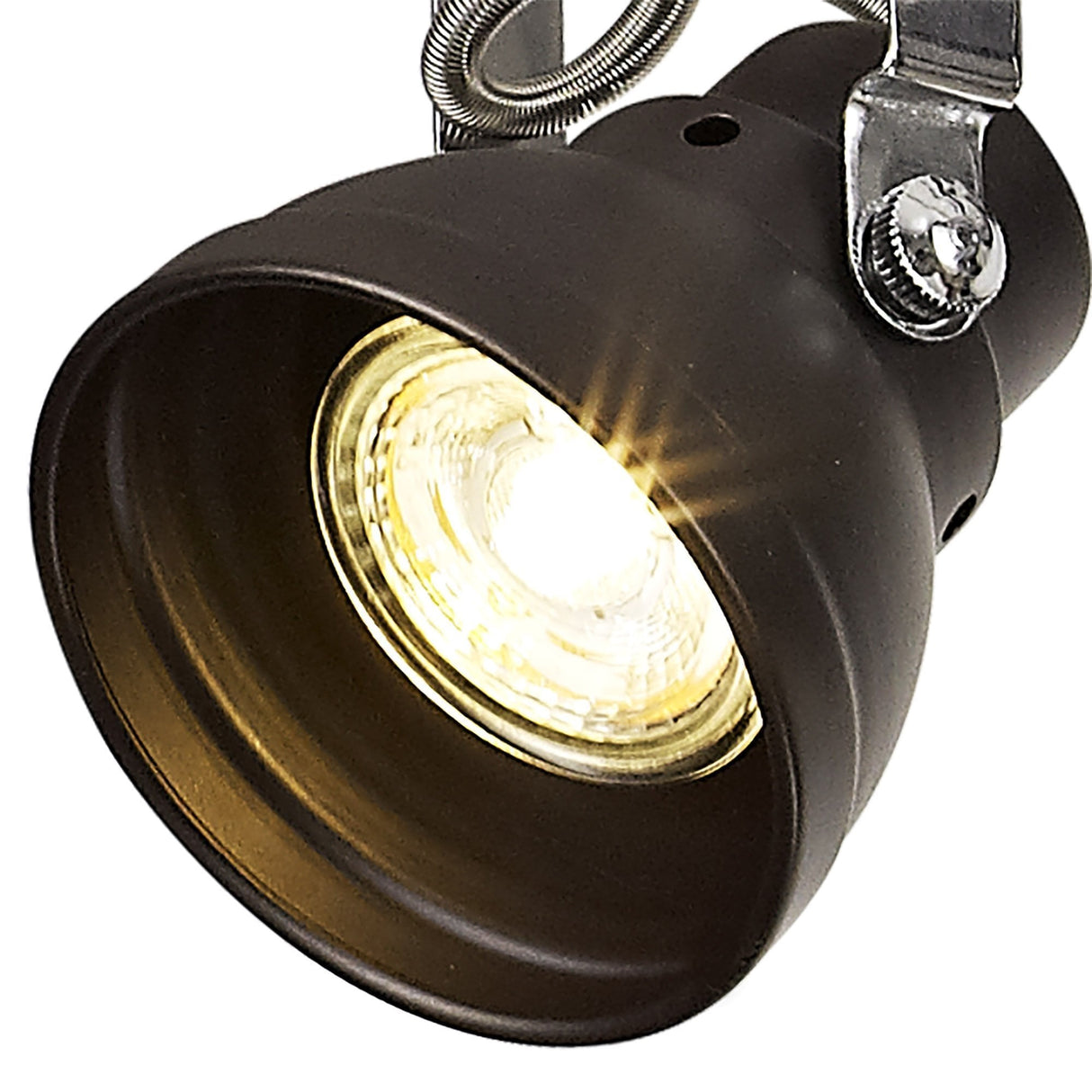 Oiled Bronze and Chrome 4-Light Adjustable Bar Spotlight