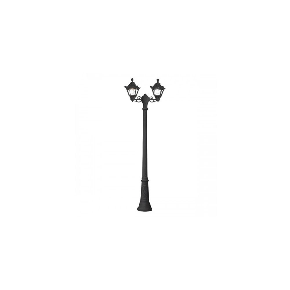 Golia Ricu-Bisso Triple Head 2x6W LED Post Lantern in Black