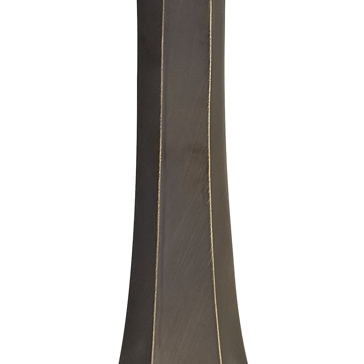 Elegant Octagonal Table Lamp with Blue and Orange Tiffany Shade, Aged Antique Brass Finish