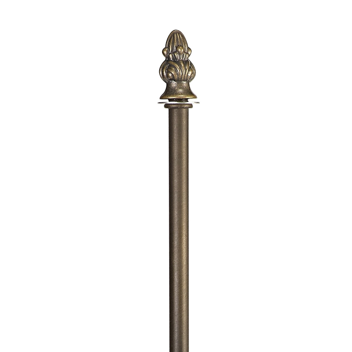 Elegant Dual Light Tiffany Table Lamp with Purple/Pink Crystal Accents and Antique Brass Finish