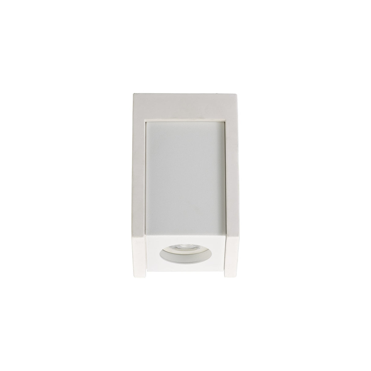 Contemporary 1-Light Ceiling Spotlight in Paintable White Gypsum