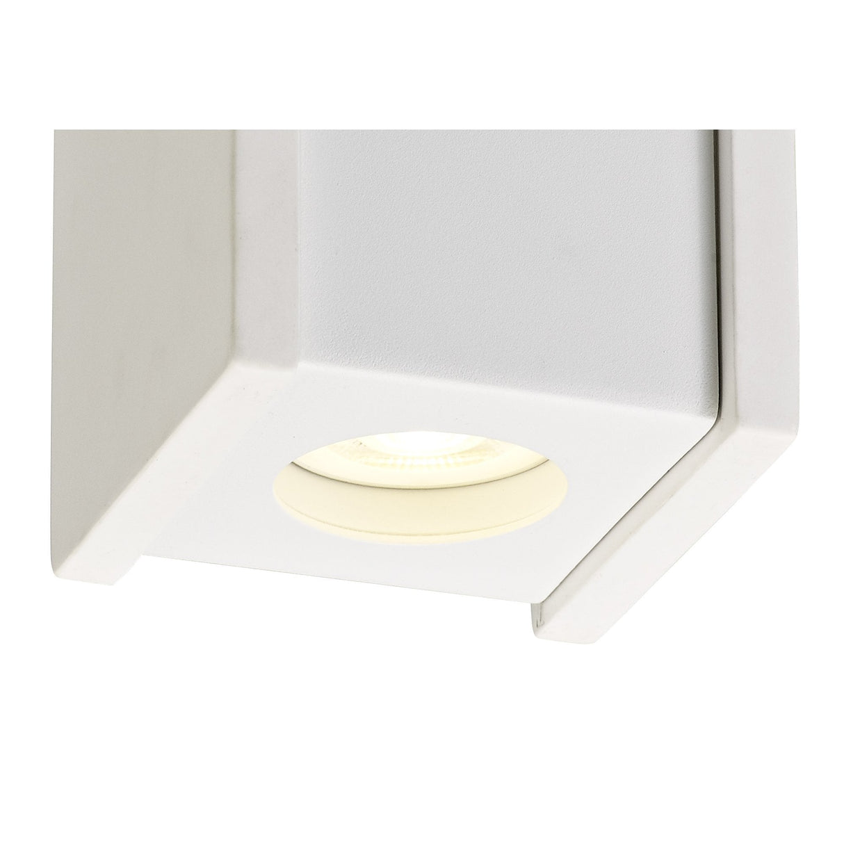 Contemporary 1-Light Ceiling Spotlight in Paintable White Gypsum