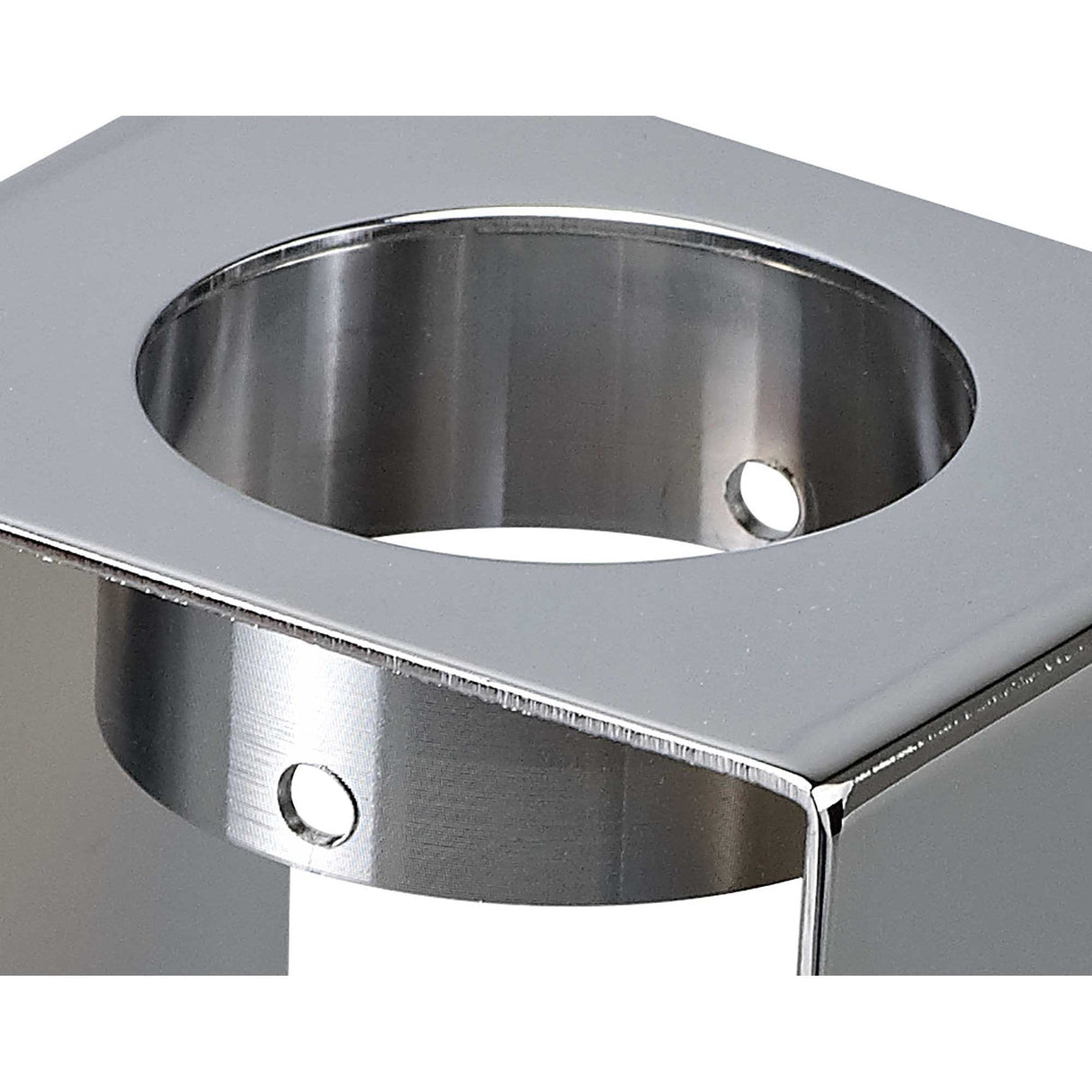 Sleek Single GU10 Ceiling Light: Paintable White Gypsum with Polished Chrome Accent