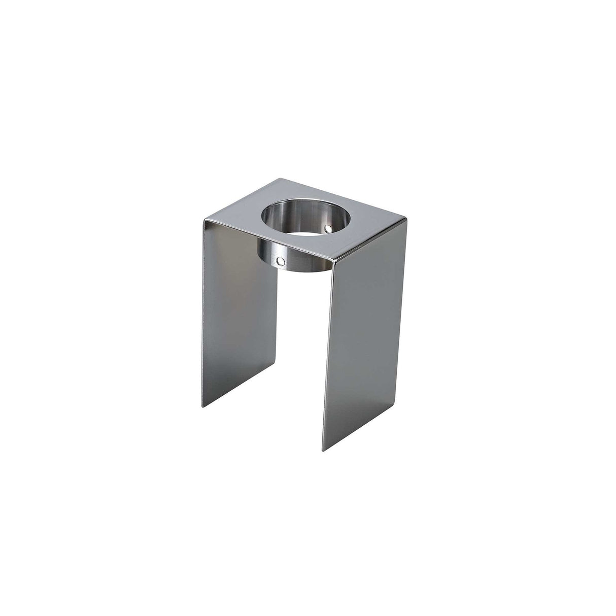 Sleek Single GU10 Ceiling Light: Paintable White Gypsum with Polished Chrome Accent